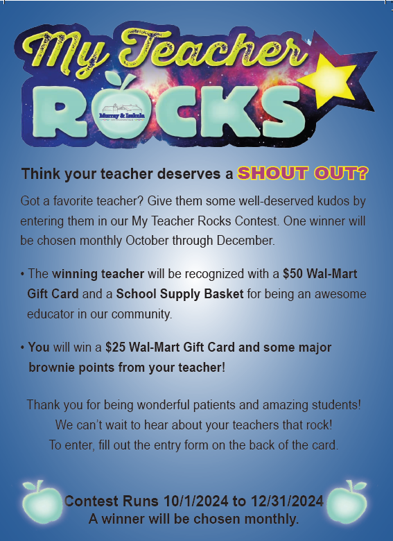 My Teacher Rocks Contest